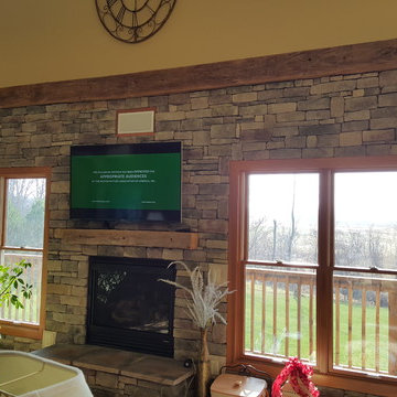 Home Theater Installation with TV Mounting