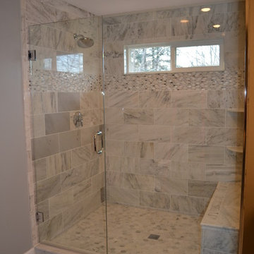 Master Bath - in White Carrara Marble