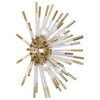Robert Abbey Andromeda Wall Sconce, Acrylic and Brass