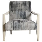 Uttermost - Uttermost 23587 Watercolor, 31" Accent Chair - Reminiscent Of Tie Dye, This Statement Accent ChaiWatercolor 31 Inch A Charcoal/Gray/Blue C *UL Approved: YES Energy Star Qualified: n/a ADA Certified: n/a  *Number of Lights:   *Bulb Included:No *Bulb Type:No *Finish Type:Charcoal/Gray/Blue Chenille/Natural Off-white