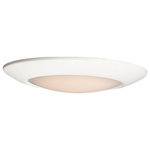 Maxim Lighting - Maxim Lighting 57862WTWT Diverse Direct - 13 Inch 25W 3000K 1 LED Flush Mount - This very compact LED flush mount easily installsDiverse Direct 13 In White White GlassUL: Suitable for damp locations Energy Star Qualified: YES ADA Certified: n/a  *Number of Lights: Lamp: 1-*Wattage:25w PCB Integrated LED bulb(s) *Bulb Included:Yes *Bulb Type:PCB Integrated LED *Finish Type:White
