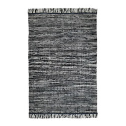 K&Ouml;PENHAMN Tapis tiss&eacute; &agrave; plat, fait main gris fonc&eacute; - Area Rugs