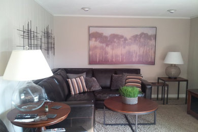 Inspiration for a contemporary living room remodel in Chicago