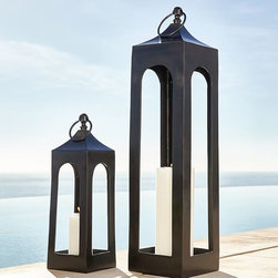 CALEB LANTERNS - BLACK - Candleholders