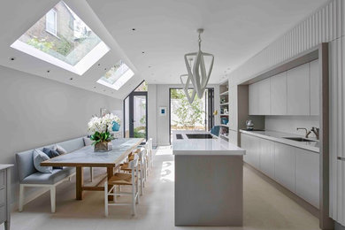 This is an example of a modern kitchen in London.