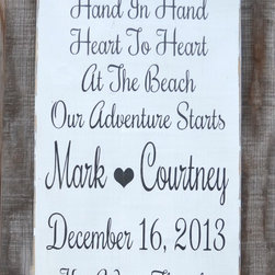 Handcrafted Beach House Decor Signs - Products