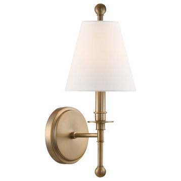 Crystorama Lighting Group RIV-382 Riverdale 15" Tall Wall Sconce - Aged Brass