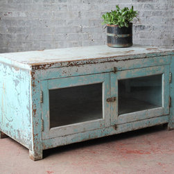 Acid Washed Media Console - Media Cabinets