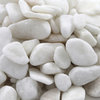 Snow White Pebbles, 0.5" to 1.5", 30 Lb.