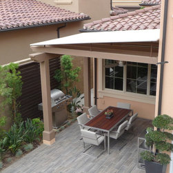 Sloped Trellis Awning Covers - Awnings