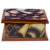 Novica Butterfly Daydream Reverse Painted Glass Decorative Box