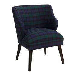 Universal Lighting and Decor - T-bird Blackwatch Fabric Armchair - Bar Stools And Counter Stools