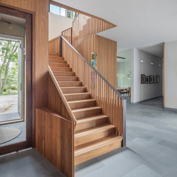 Bloomfield Hills Residence Entry Stairs