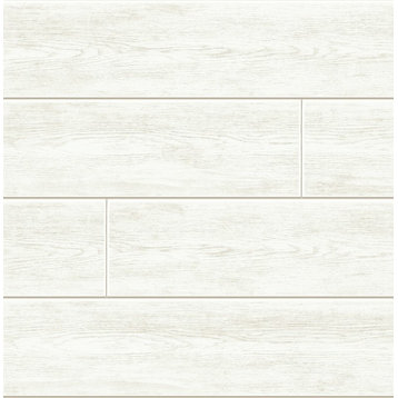 NextWall AX10900 White Shiplap Peel & Stick Wallpaper