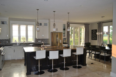 Kitchen - transitional kitchen idea in Other