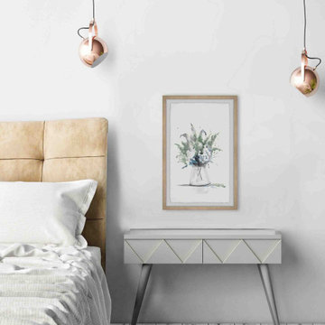 "Fern Bouquet" Framed Painting Print