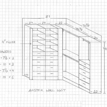 CORNER L SHAPE WARDROBE WITH DOORS