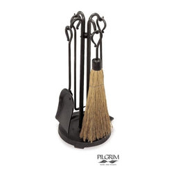 Raised Hearth Vintage Iron Tool Set - Fireplace Accessories