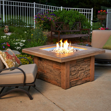 Sierra Square Gas Fire Pit Table
