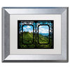 Philippe Hugonnard 'Window Wall' Art, Silver Frame, White Matte, 14"x11"