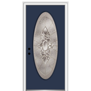 Heirloom Master Oval Naval Front Door, 33.5"x81.75", Right Hand in-Swing