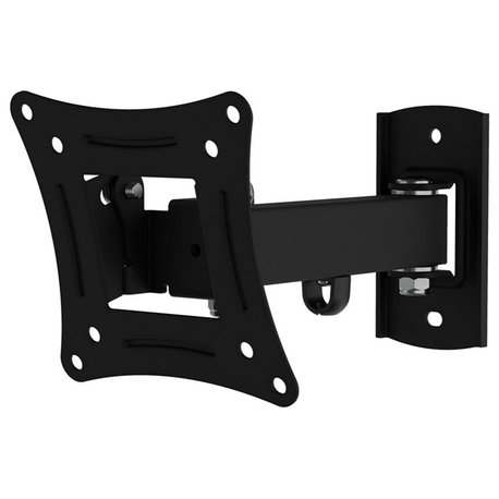 AVF Extendable Tilt and Turn Monitor Wall Mount for 13" to 27" Screens in Black