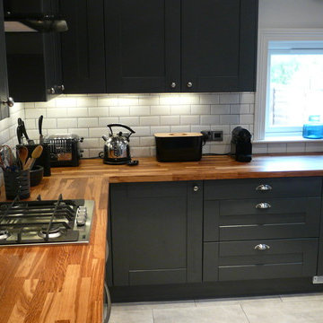 An Innova Linwood Graphite Kitchen - Real Customer Kitchens