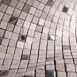 Grey Luxury Square Pebble Stone Mosaic Tiles - Home Accessories & Decor