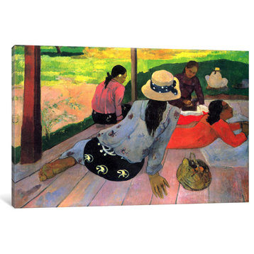 "The Siesta" by Paul Gauguin, Canvas Print, 18x12"
