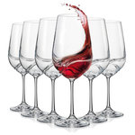 WineOhh - Self Aerating Bohemian Crystal Red Wine Glasses | Set of 6, 12oz Crystal Glasses - One of our most popular glasses, the Aurora wine glass features specially designed ribs around the glass.  As you gently twist the glass, the ribs help with the oxidation of the wine, aerating it and releasing the aroma of the wine.  So if you don't want to wait for hours after decanting your wine, this is the perfect wine glass for you.  The Aurora series comes in a stylish yet secure box perfect for transporting AND gifting!