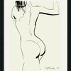 Sergei Firer 'Nude 1' Framed Art Print 24x30-in