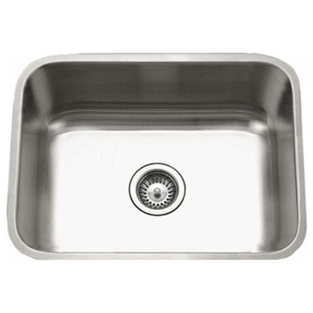 Houzer STS-1300 Eston 23-1/4" Single Basin Undermount 18-Gauge - Stainless