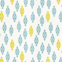 Boteh : Aqua Haze - Fabric