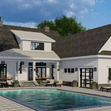 Brookside Farm House Plan - Back