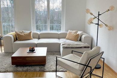 Inspiration for a modern home design remodel in Paris