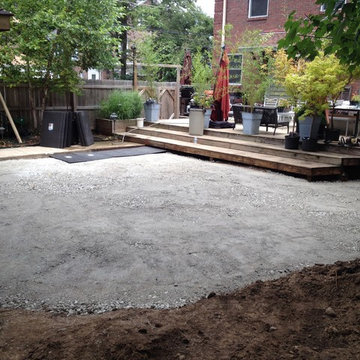 Mid-Town project, backyard