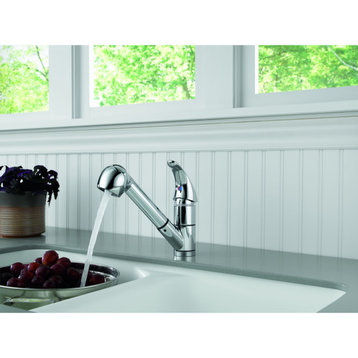 Peerless P18550LF Core 1.5 GPM 1 Hole Pull Out Kitchen Faucet - - Chrome