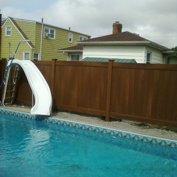 Woodgrain Vinyl Fences & Gates