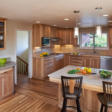 Hickory Cabinet Kitchen Remodel