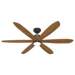 Hunter - Hunter 50769 Rhinebeck, 58" Ceiling Fan with Light Kit and Remote Control - The Rhinebeck large ceiling fan features 58-inch cRhinebeck 58 Inch Ce Noble Bronze Cinnamo *UL Approved: YES Energy Star Qualified: n/a ADA Certified: n/a  *Number of Lights: 1-*Wattage:18w LED bulb(s) *Bulb Included:Yes *Bulb Type:LED *Finish Type:Noble Bronze
