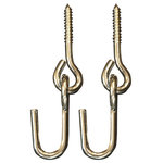 Bliss Hammocks - Bliss Accessories 2 Eye Screws And "S" Hooks - Get the right hardware to hang your hammock. The Bliss Eye Screws and Hooks for Hammocks are Zinc coated to resist rust and are great for attaching hammocks directly to posts, trees, or beams!