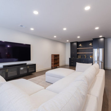 Playful, Modern Basement Designed for Family Living