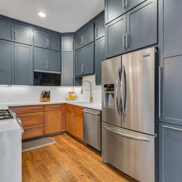 Kitchen Remodel Complements Existing Floors