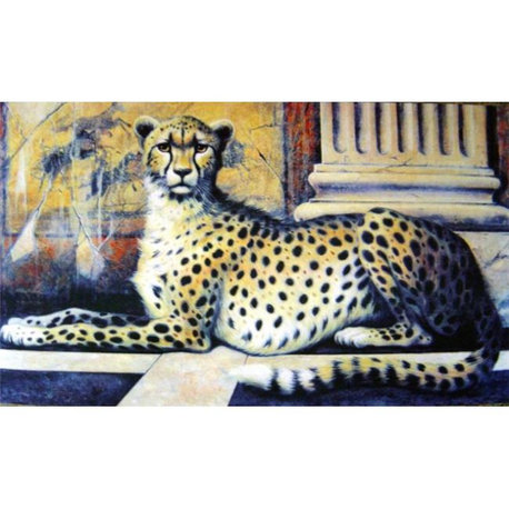 Custom Printed Rugs AWV051 Cheetah 18x30" Doormat Rug, Brown, Brown &