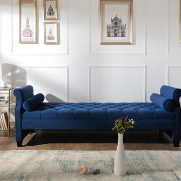 Eliza Bench, Navy Blue
