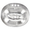 Seville 20" Drop-In Bathroom Sink in Nickel