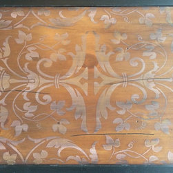 Industrial Sofa Table Stain & Stencil - Coffee And Accent Tables