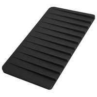 STYLISH Silicone Drying Mat and Trivet, Black