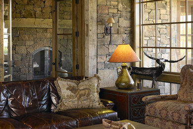 This is an example of an eclectic family room in Jackson.
