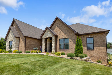 Brown brick house exterior photo in St Louis